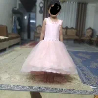 لباس عروس دخترانه وبچگانه مجلسی کوچک توری