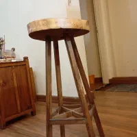 صندلی چوبی روستیک|صندلی و نیمکت|رشت, استقامت ۱|دیوار