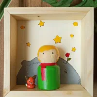 کاراکتر چوبی مینیمال/دستساز|مجسمه، تندیس، ماکت|کرج, عظیمیه|دیوار