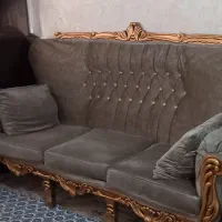 مبل ۹ نفره استیل چوب روس