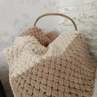 پتو پافی ترک دست باف نوزاد وکودک نرم ولطیف ومخملی|رختخواب، بالش، پتو|تبریز, |دیوار