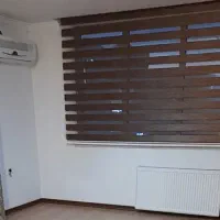 پرده زبرا رنگ قهوه‌ای