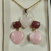 گردنبند سنگ طبیعی انگشتر ژوپینگ گردنبند شب نما