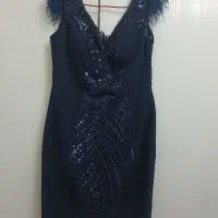 پیراهن کوتاه مجلسی کارشده