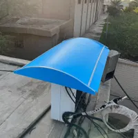 سایبان پیش ساخته کولر گازی با رنگ کوره ای|کولر گازی و فن‌کوئل|اهواز, زیباشهر|دیوار
