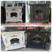 بخاری گازی شومینه بزرگ حصیری30000پایه دارباگارانتی