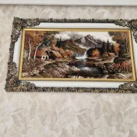 تابلو فرش منظره ماشینی تمیز