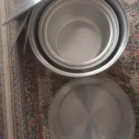 ۳ عدد قابلمه و۱ عدد ماهی تابه روی کاملا نو