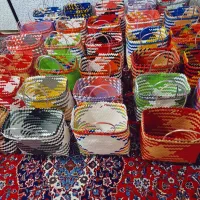 تسمه بافی سبد ساک دستیی عمده