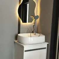 آینه دکوراتیو LED دار طرح نامنظم ۵۰×۶۰