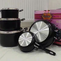 سرویس قابلمه و تابه ۸ تکه آلومینیمی|ظروف پختوپز|دورود, |دیوار