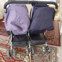 کالسکه دوقلو جنس خارجی در حد نو تخفیف کمی داره|کالسکه و لوازم جانبی|اصفهان, عسگریه|دیوار