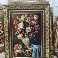 تابلو فرش دستبافت گل رز/شرایط نقد و اقساط