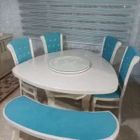 مبل 7نفره و میز ناهار خوری 6نفره|مبلمان خانگی و میز عسلی|لالجین, |دیوار