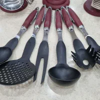 ست کفکیر ملاقه  و ست ابزار مارک استنلس ۱۸/۸|ظروف پخت‌وپز|تهران, ابوذر|دیوار