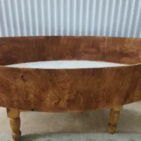 چمدان بسیار قدیمی کار خاص کشتی چوبی باکس لباس|کلکسیون اشیاء عتیقه|قم, انسجام|دیوار