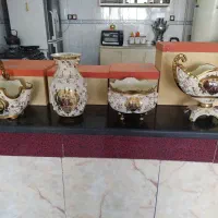 دکوری گل برجسته وزیبا و شیک با طلاکوب