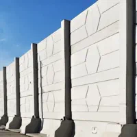دیوار بتنی پیش ساخته ابعاد ۴×۳ متر + ستون