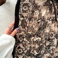 روسری پاییزه دور دوخت منگوله دار|لباس|عنبرآباد, |دیوار