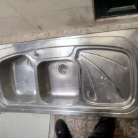 سینک سینی راست دو لگن اخوان عرض 60 در حد آکبند|مصالح و تجهیزات ساختمان|تهران, فلاح|دیوار