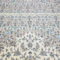 یک جفت فرش دستبافت ۶ متری گل‌ابریشم  کاشان