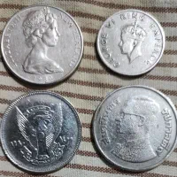 چهار سکه خارجی|کلکسیون سکه، تمبر، اسکناس|تبریز, |دیوار