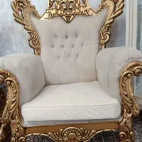 حراج مبل 9 نفره با دو تا عسلی و جلو مبلی