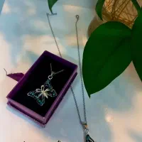 زیور آلات فیروزه کوبی روی مس و نقره