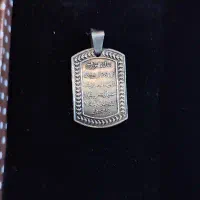 پلاک نقره حکاکی دست