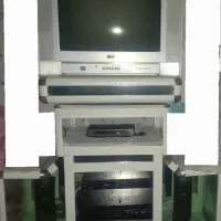 فروش تلویزیون ( ال جی ۲۱ اینچ) ، همراه میز