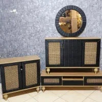 ست میزتلوزیون جاکفشی و اینه کنسول