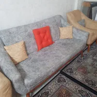مبلمان ۵نفره راحتی بامیزتلویزیون میزعسلی|مبلمان خانگی و میز عسلی|ری, منصوریه منگل|دیوار