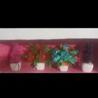 گلدون گل کریستال