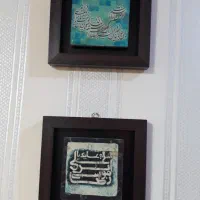 یک جفت تابلو سنگی و سایر لوازم منزل. کاملا نونو|تابلو، نقاشی، عکس|یزد, |دیوار