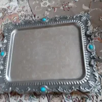 سینی رنگ نقره ای کاملا نو