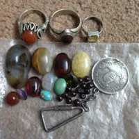 انگشتر،سنگ،سکه قدیمی عتیقه قاجاری