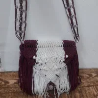 کیف مکرومه دستباف|کیف، کفش، کمربند|گلبهار, شهر جدید گلبهار|دیوار