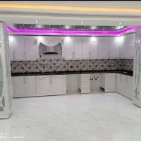 ۵متری کابینت بانوار سی ان سی شده وکیوم طرح دار شیک