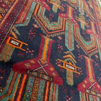 قالی دست بافت قدیمی|فرش|زارچ, |دیوار