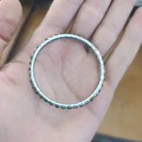 النگو نقره نگین یاقوت