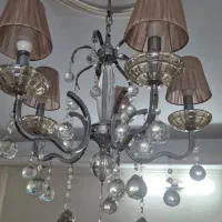 لوستر استیل ۵شاخه|لوستر و چراغ آویز|تهران, قاسم‌آباد|دیوار