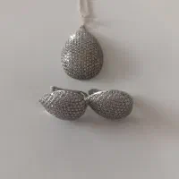 نیم ست نقره و رومانتویی سنگ