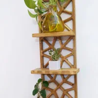 شلف چوبی 3طبقه|صنایع دستی و سایر لوازم تزئینی|مشهد, هنرور|دیوار
