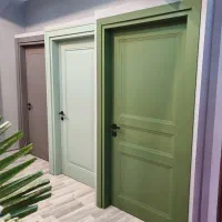 درب اتاقی داخلی ضداب ورودی تمام چوب لابی ۴چوب چوبی