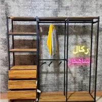 شلف و جالباسی کشو دار ام دی اف(رگال)|کتابخانه، شلف، قفسه‌های دیواری|ارومیه, |دیوار