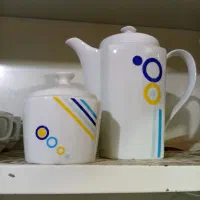 قوری و قندان و فنجان