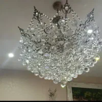 لوستر برنزشیشه کریستال اصل اتریش