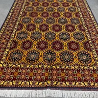 فرش دستباف (بساک) ۶ متری تمام کرک زرد خاص|فرش|مشکیندشت, |دیوار