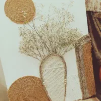 تابلو کلاژ مکرومه