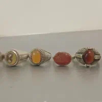 ۷ عدد انگشتر نقره درجه یک